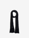 Bufandas Punto Liso Bufanda Skinny - Negro