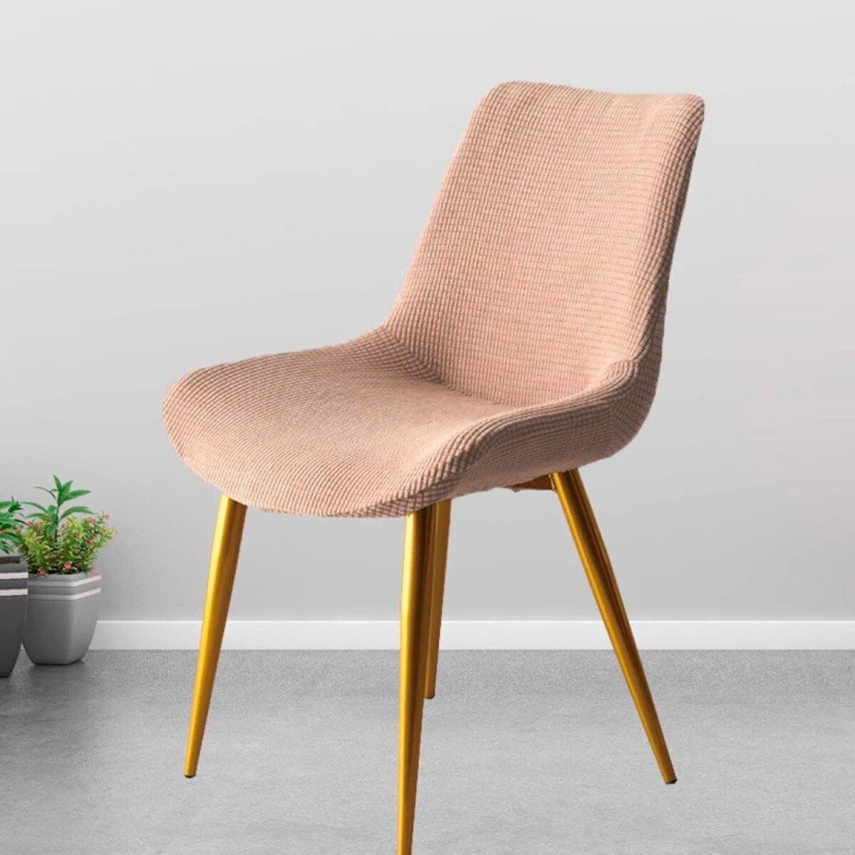 Funda cubre silla eames elastilizada - marrón 