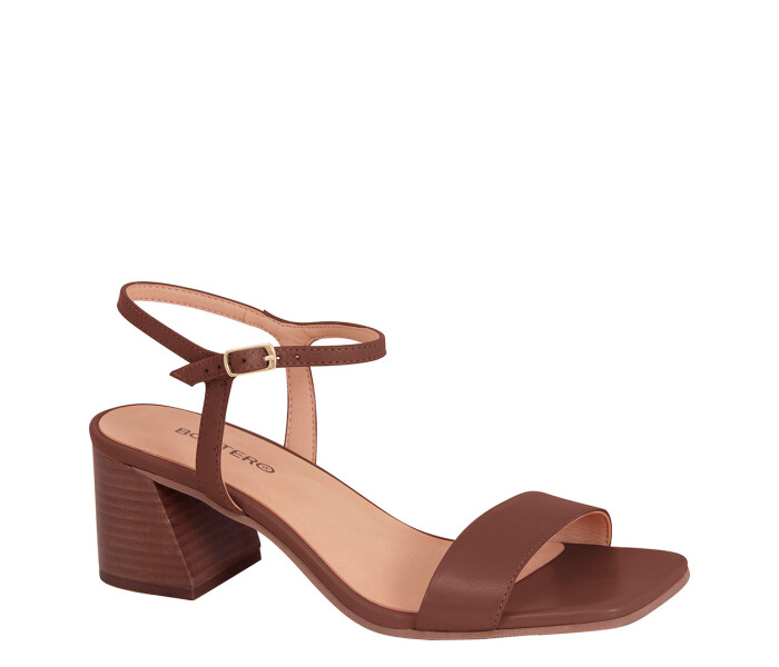 Sandalias de Mujer Bottero Taco Marrón Café