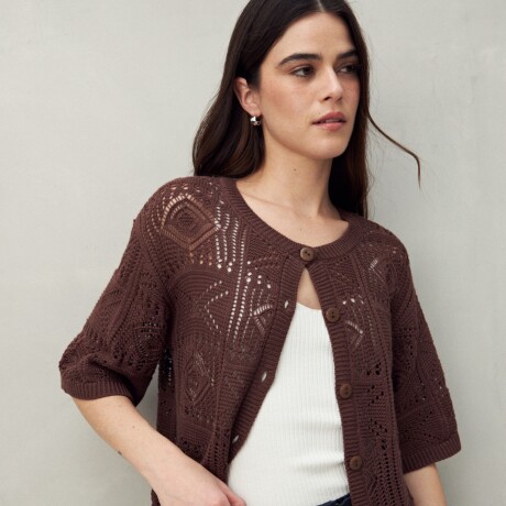 CARDIGAN EMMA Chocolate