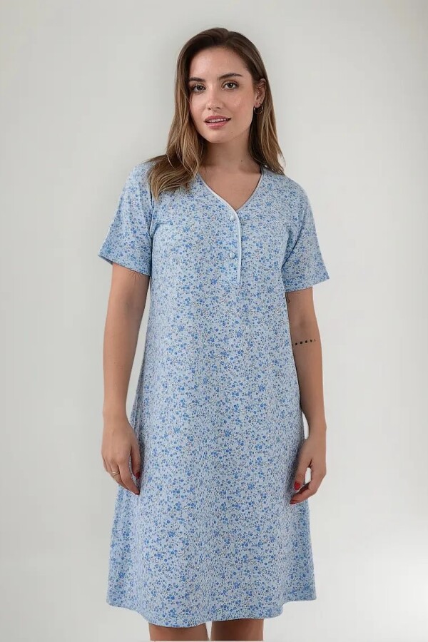 Camisón M/Corta Clásico Camisón M/Corta Clásico Cielo