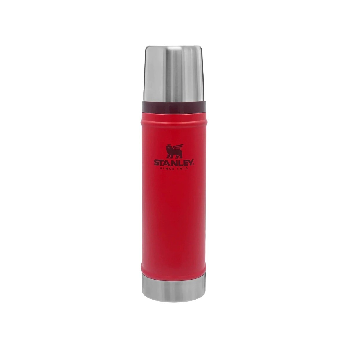 Termo Stanley Classic 591 ml con Tapón Cebador - Rojo 