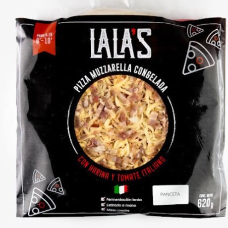 Pizza Muzzarella Congelada Italiana Lala's con Panceta 001