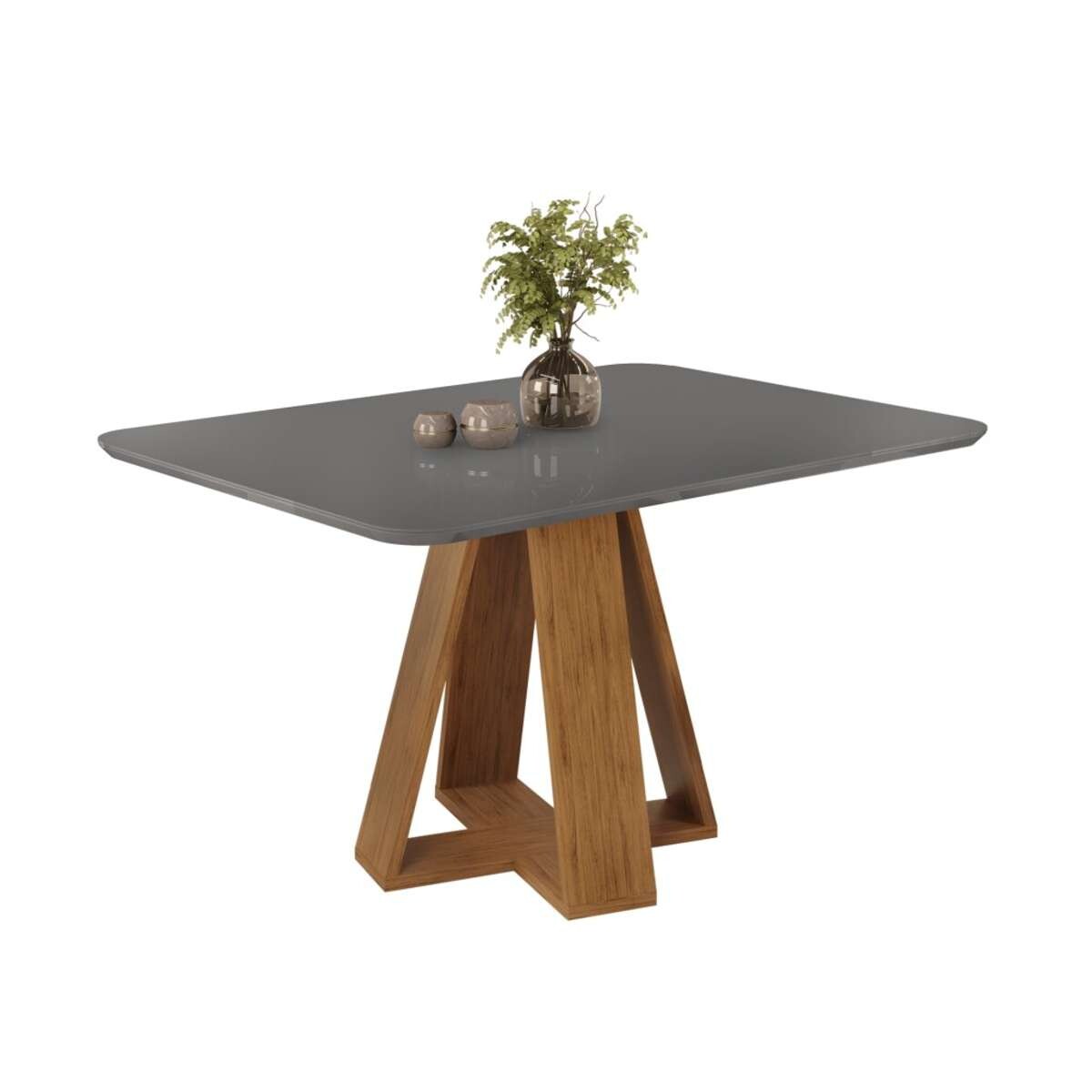 Mesa de Comedor 120 Linea Celeste Milan - Gris 
