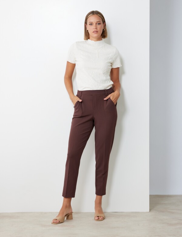 Pantalon Office MARRON