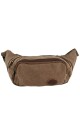 Riñonera de lona clásica Marrón