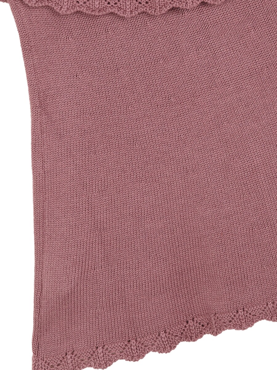 Capa De Punto Acabado Purpura