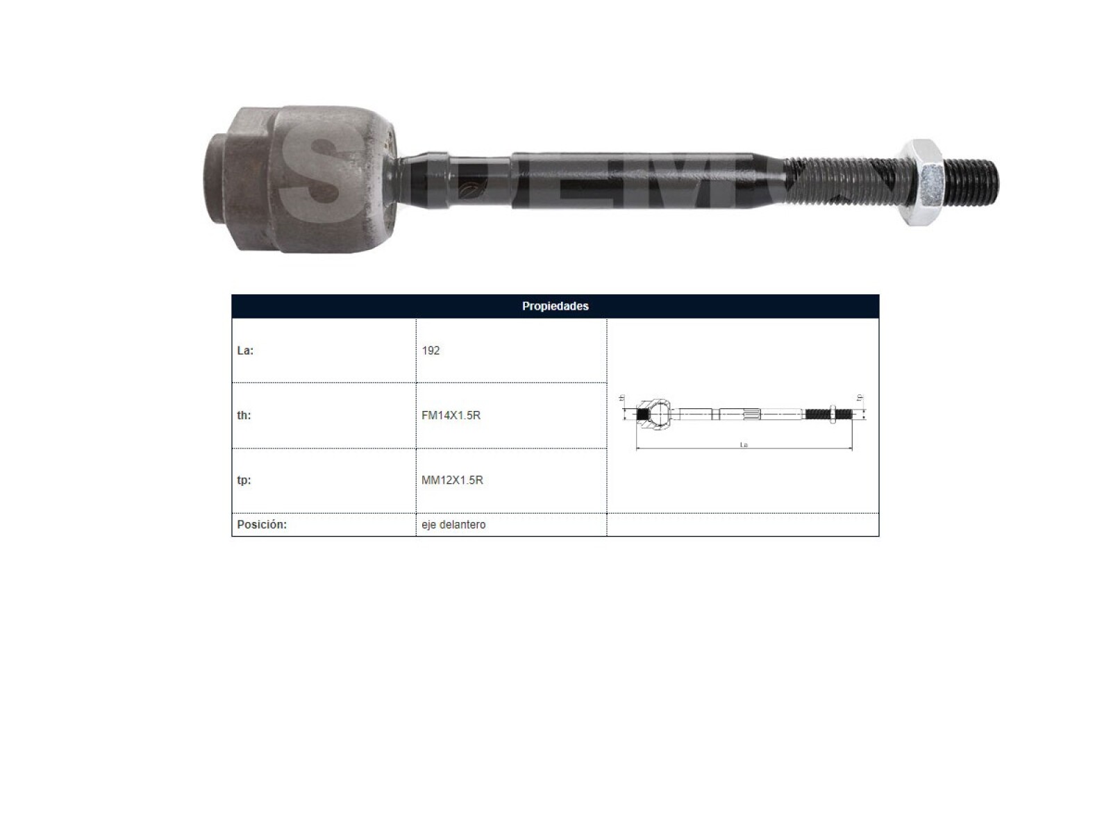 Mate Fiat Fiorino/Uno - Duna - Elba - Premio 77-14 Der/Izq 
