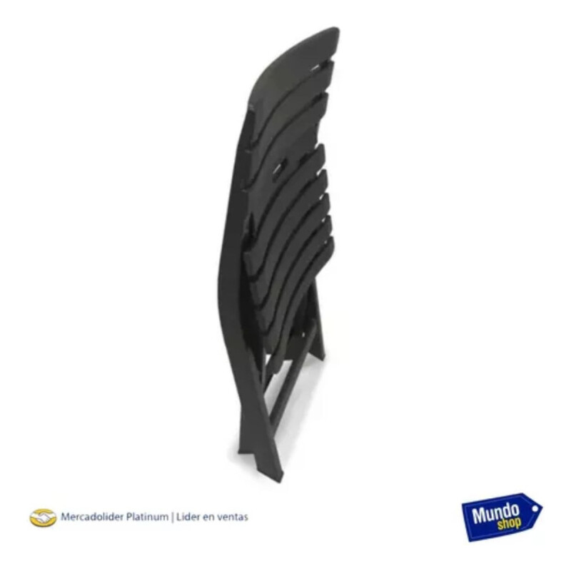 Silla Plegable Simil Madera Jardin Camping Parrilla 35x42x80 Negro