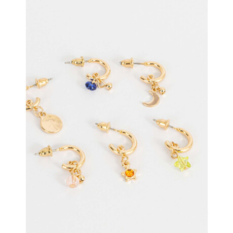 Set De Argollas Místicos Dorado