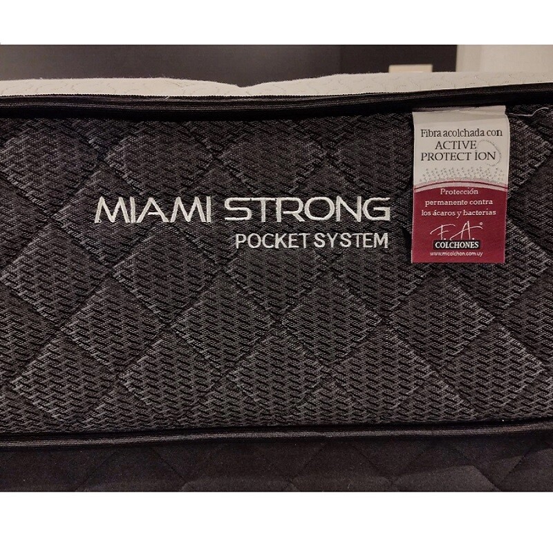 Somier Resorte Miami Strong 2 Plazas 138 x 188 x 26