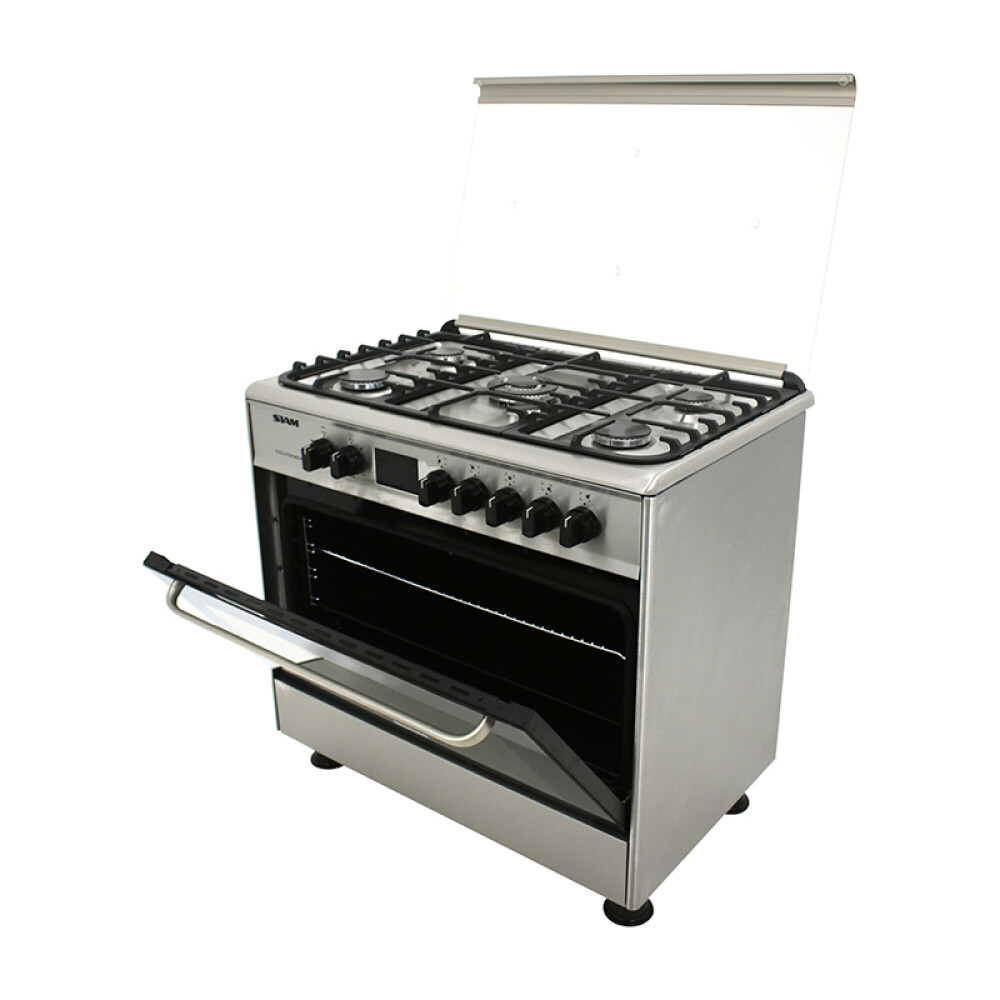 Cocina Combinada Siam 5 Hornallas SI-CC90EV-M Acero inoxidable