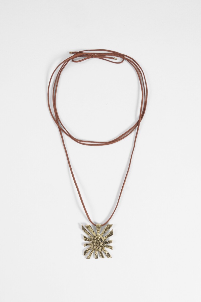 Collar cordón yorugua dorado