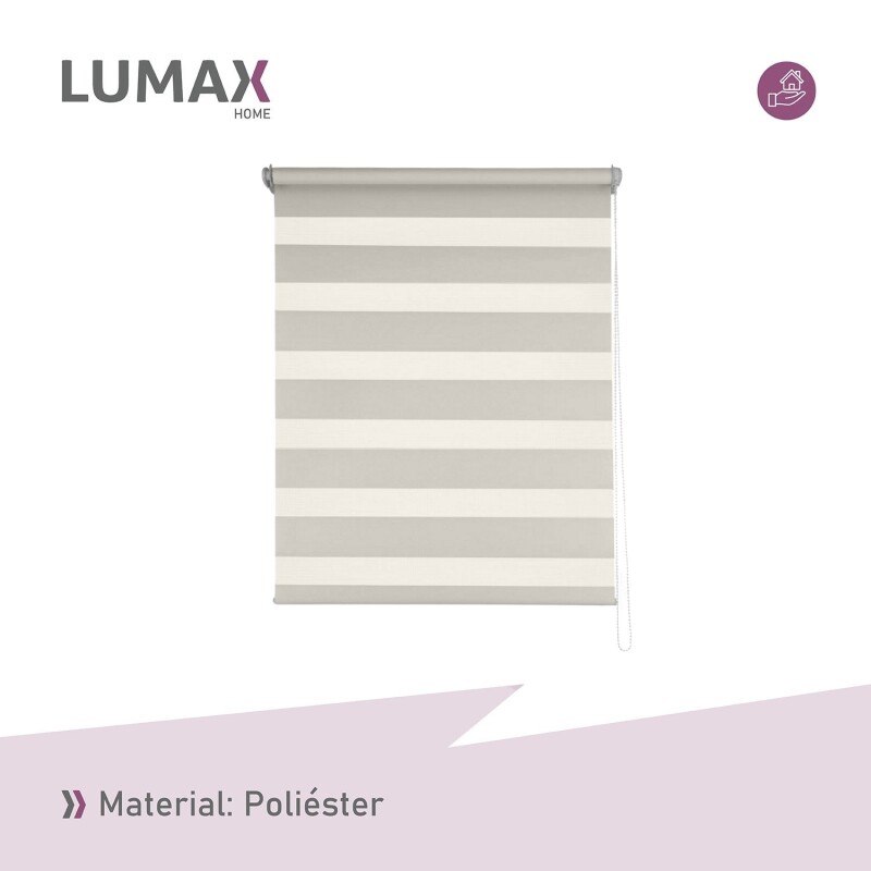 Cortina Roller Zebra Simple Lumax 1.6 X 2.1m Gran Calidad Beige