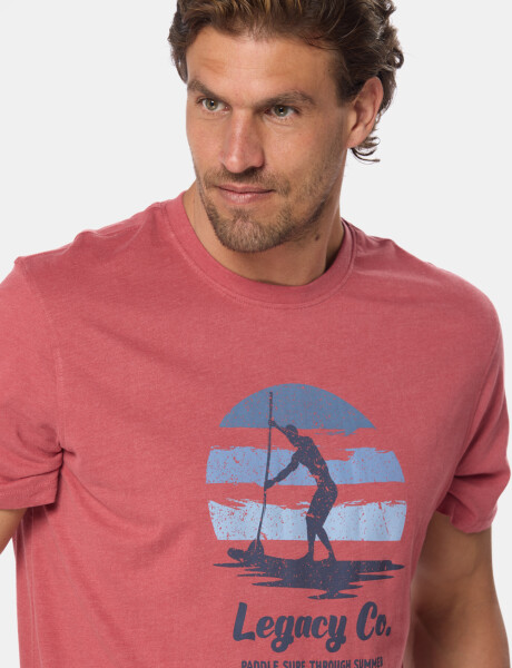 REMERA ESTAMPADA Bordo