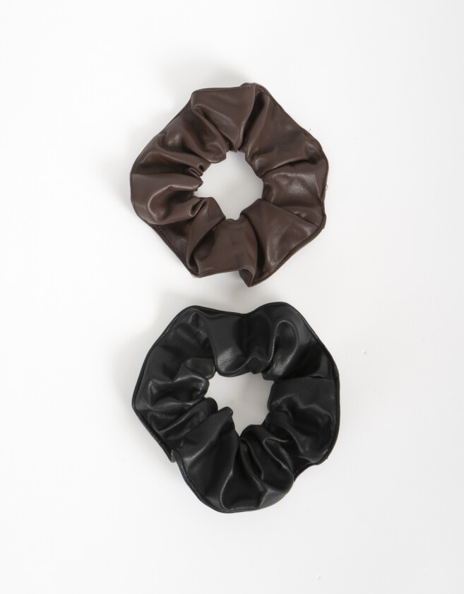 Skunzies PU Set De Scrunchies - Combinacion Bicolor
