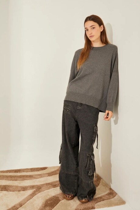 POLERA MALENA GRIS