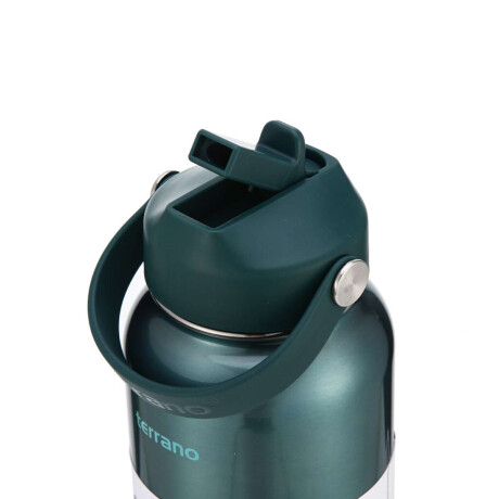 Botella Térmica Con Pico 950Ml. Verde Metalizado