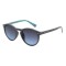Lentes De Sol De Policarbonato Redondo Street Kids Gradiente azul/Gris