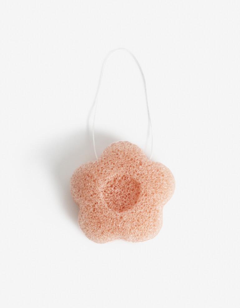 Complementos de cosmética para rostro Esponjas Esponja Exfoliante Facial - Coral Claro