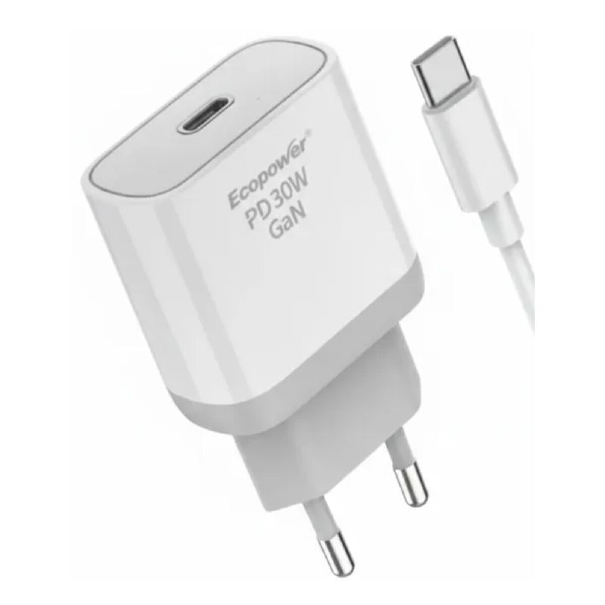 Cargador Ecopower GaN 30W TypeC C/ Cable EP-7023 