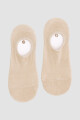 Medias invisbles cerradas de algodón Beige