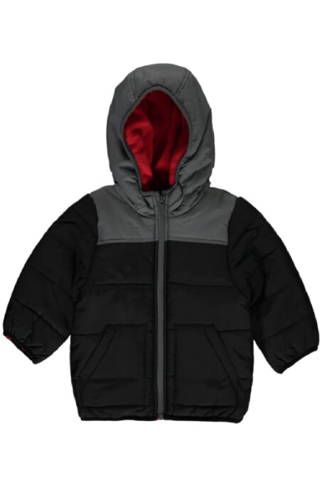 Campera resistente al agua, diseño colorblock. Talles 12-24M Sin color