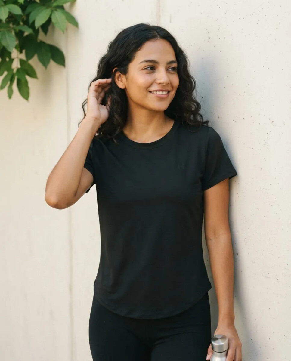 Remera de yoga - Negro 