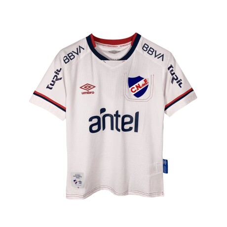Camiseta Umbro Nacional Oficial 2022 Niño Blanca con Sponsor S/C