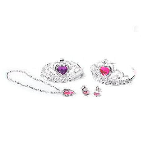 Set Zapatos Princesas 3pares+ Coronas+ Juego Joyas Jug027017