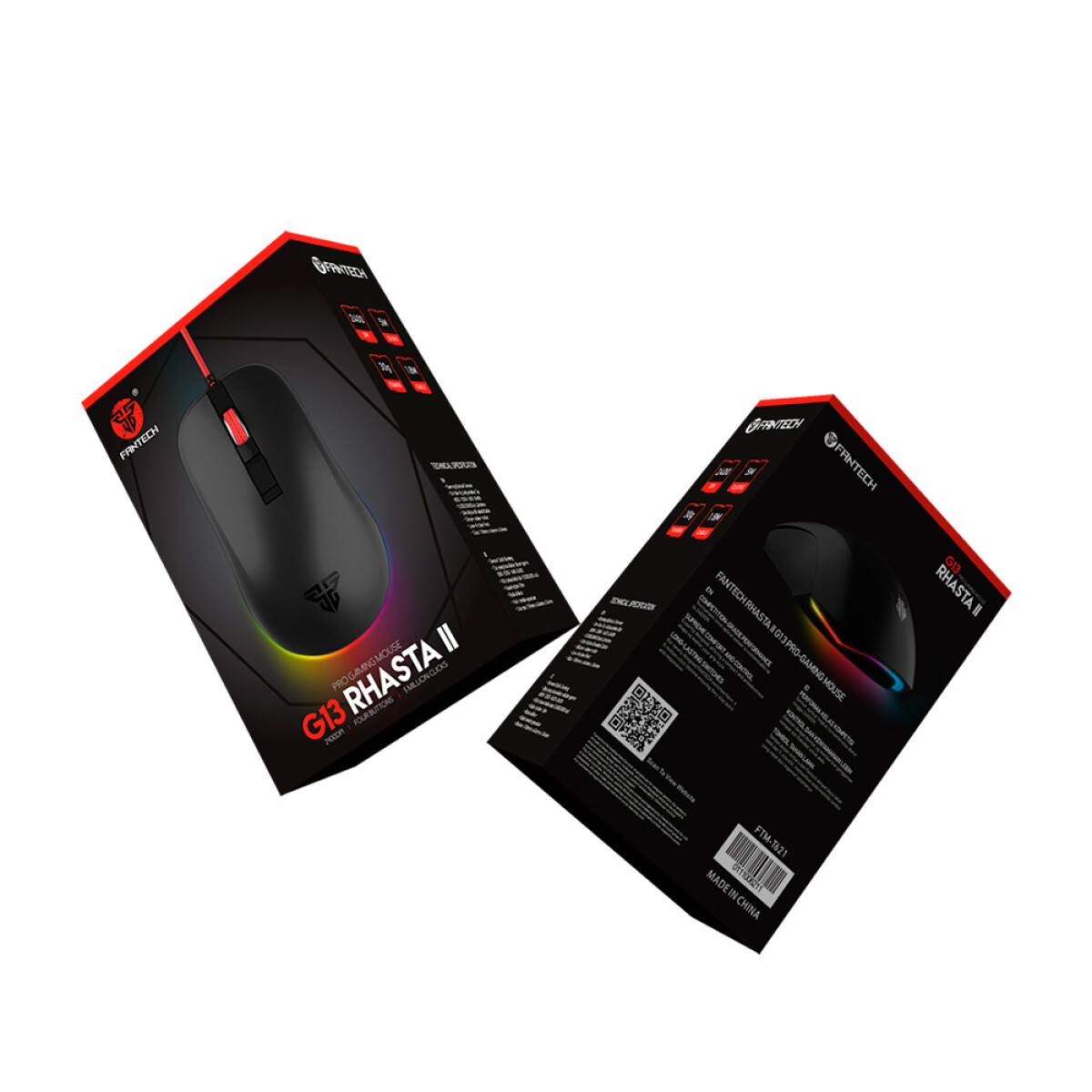 Mouse Gamer Fantech Rhasta II G13 DPI Ajustable Cable Trenzado Mouse Gamer Fantech Rhasta II G13 DPI Ajustable Cable Trenzado