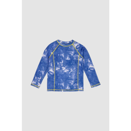 Tshirt manga larga print 2-10a Batik azul