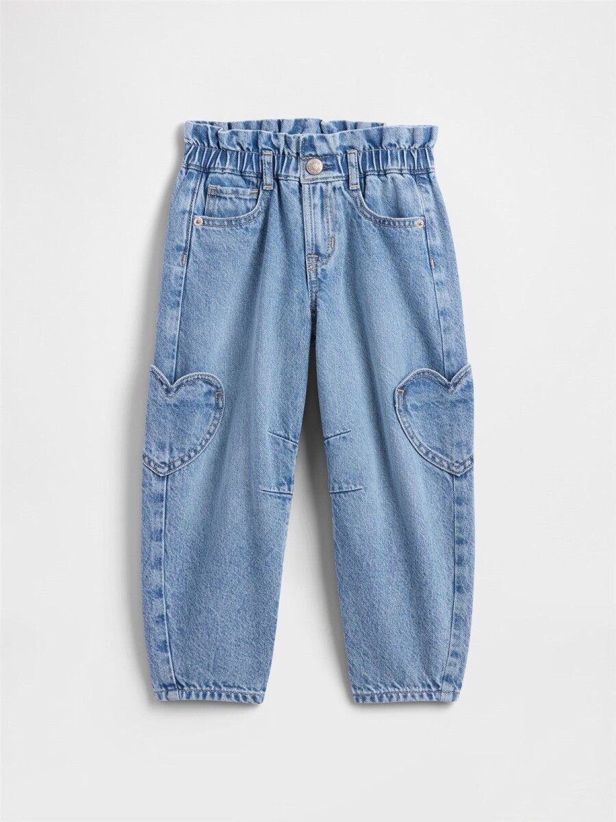 Jean Horseshoe Toddler Niña - Medium Wash 