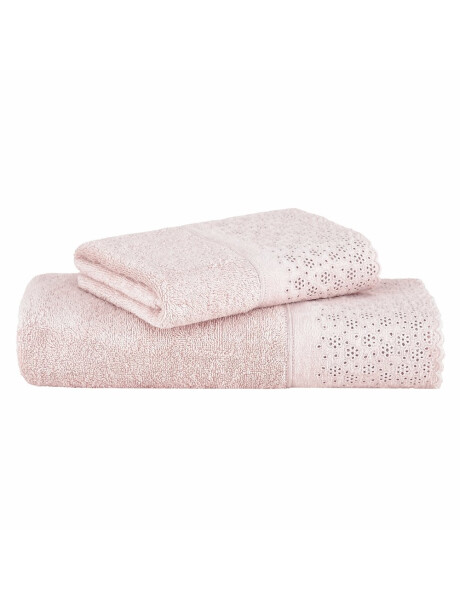 SET TOALLA BANO + TOALLA ROSTRO APLIQUE LOVELY BUDDEMEYER - 500 G/M2 - 3223 / ROSA - 48X90 SET TOALLA BANO + TOALLA ROSTRO APLIQUE LOVELY BUDDEMEYER - 500 G/M2 - 3223 / ROSA - 48X90