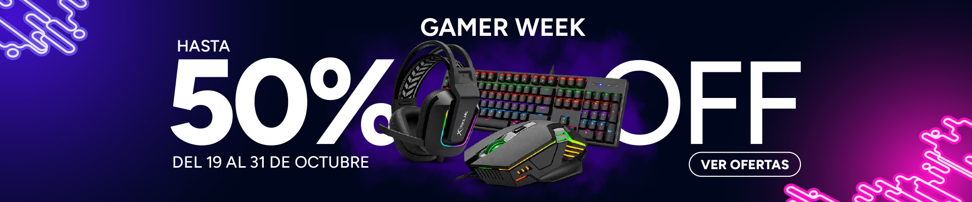 2026 Gamer week 50% Off