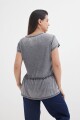 Remera peplum GRIS
