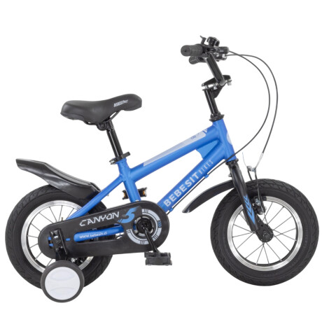 Bicicleta Bebesit Canyon Rodado 12 Con Rueditas Azul