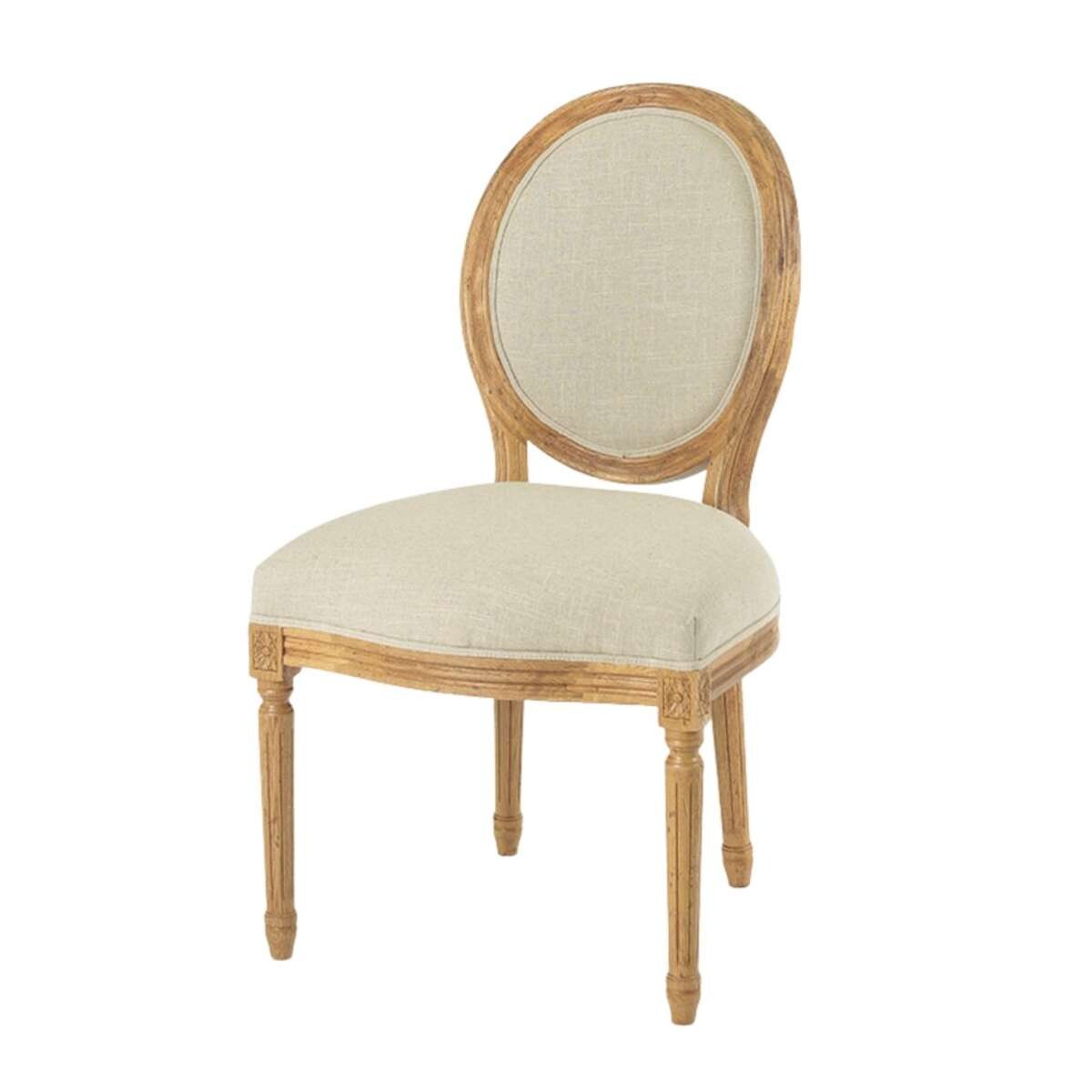Silla de Roble y Lino - Otto 