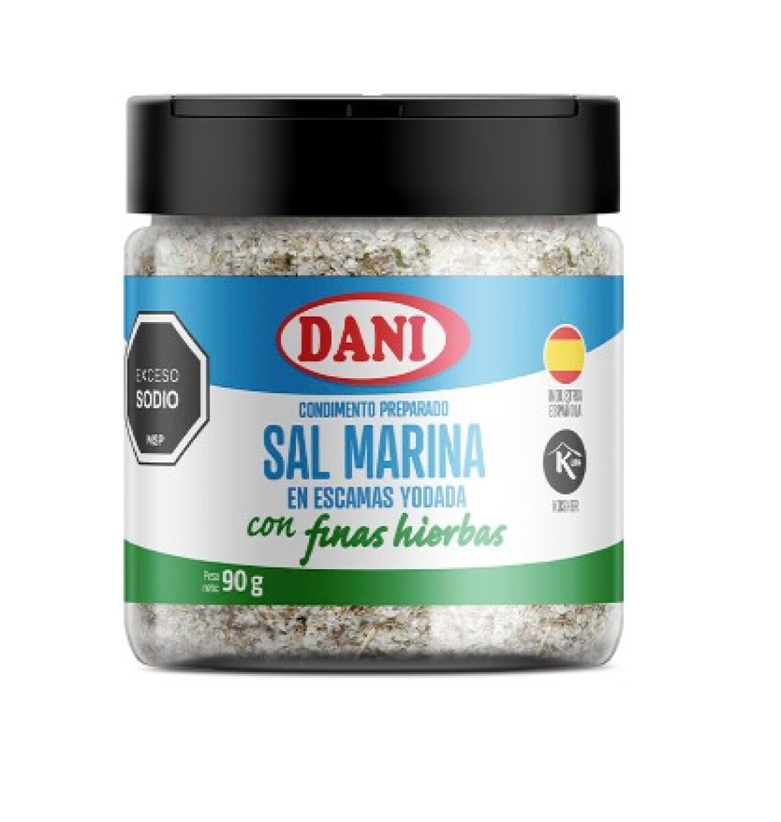 Sal marina en escamas con finas hierbas Dani 90g 