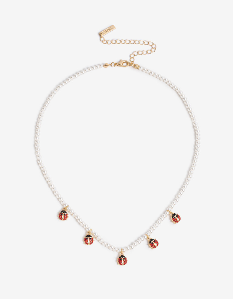 Collares Cortos Color Collares Cortos Lady Bug - Dorado
