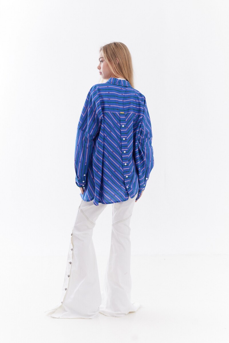 Blusa Homie Azul Rayado