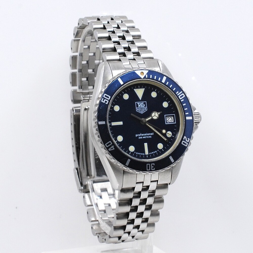 Tag Heuer Professional 200 metros. Quartz. 38 mm año 1980´S Tag Heuer Professional 200 metros. Quartz. 38 mm año 1980´S
