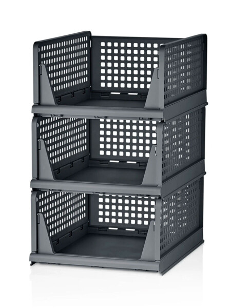 ORGANIZADOR 3 NIVELES CON RIELES BLANCO