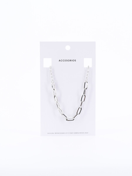 CADENA ESLABON PLATEADO