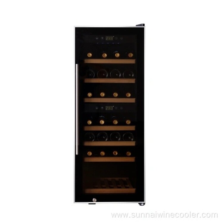 Cava de Vinos Wine Cooler 38 Botellas Doble Zona con Compresor SW-38 Cava de Vinos Wine Cooler 38 Botellas Doble Zona con Compresor SW-38