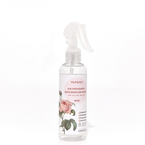 SPRAY AMBIENTADOR Y QUITA ÁCAROS (ROSA/200 ML) SPRAY AMBIENTADOR Y QUITA ÁCAROS (ROSA/200 ML)