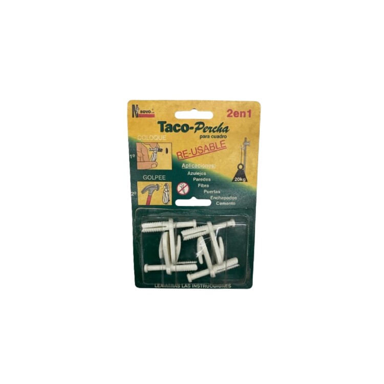 TACO PERCHA PARA CUADRO NOVO BLANCO