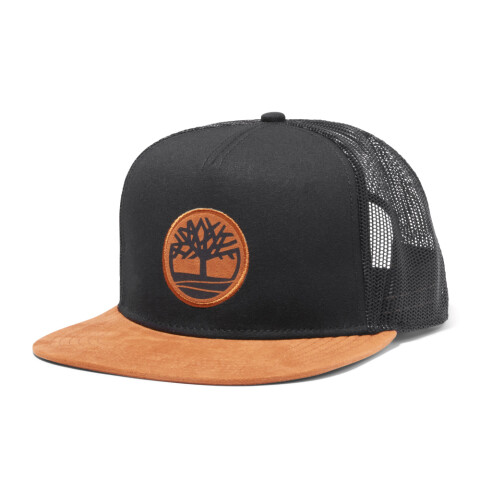 Gorra Faux Suede Flatbrim Hombre Black