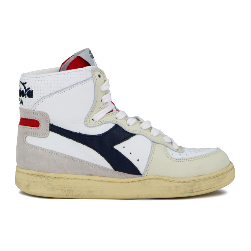 Diadora Mi Basket Punched Italia Blanco-rojo