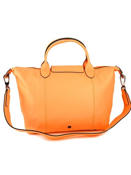 Longchamp -Cartera de cuero plegable, Le pliage cuir Mostaza
